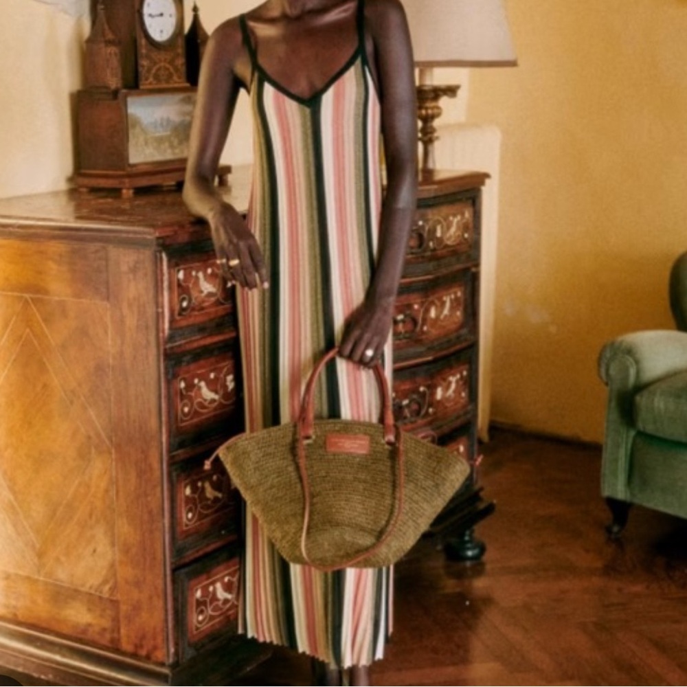 Sezane Tilda Dress Multico Lurex - Size XS